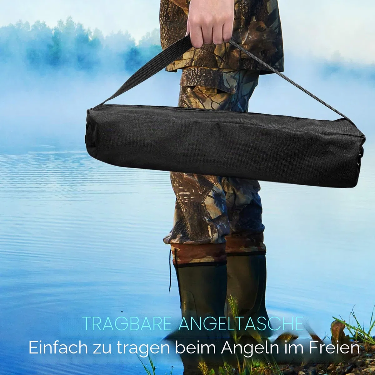 Teleskop-Angelrute, Kohlefaser und Spinnrolle Combo Spinnrute mit Spule, Angelhaken, für Kinder und Erwachsene | Saltwater & Freshwater