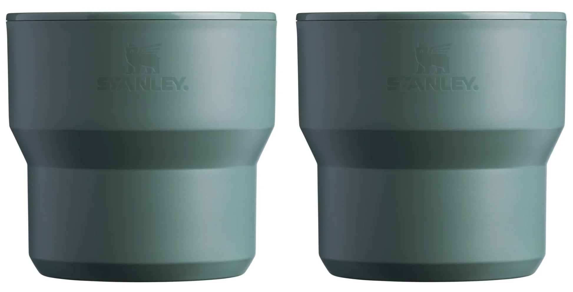 Stanley Wildfare Go 4-Teiliges Kochset aus Edelstahl mit Topf und Deckel, 2 stapelbare Becher, Camping-Essentials für Ihre Küchenbedarf, BPA-frei