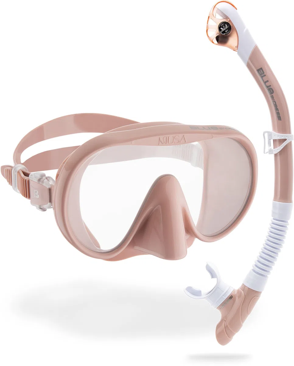 CRESSI Musa & Scilla Almond- Mask & Snorkel Kits, Roségold, Einheitsgröße, Erwachsene