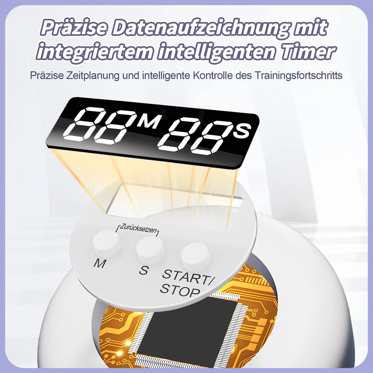 Multifunktional Bauchtrainer Bauchroller Board,Pilates Board Trainingsgeräte für zuhause,Automatisches Rebound Bauchmuskeltrainer Mit Widerstandsband