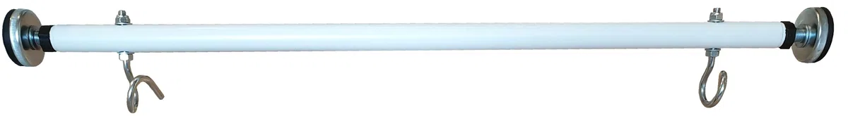 Klimmzugstange - für Türrahmen - mit Haken für Kinderschaukel - Montage ohne Bohren - Reckstange aus Metall - Pull Up Bar - Training-, Fitnessgeräte für Zuhause - Weiß - 70 cm