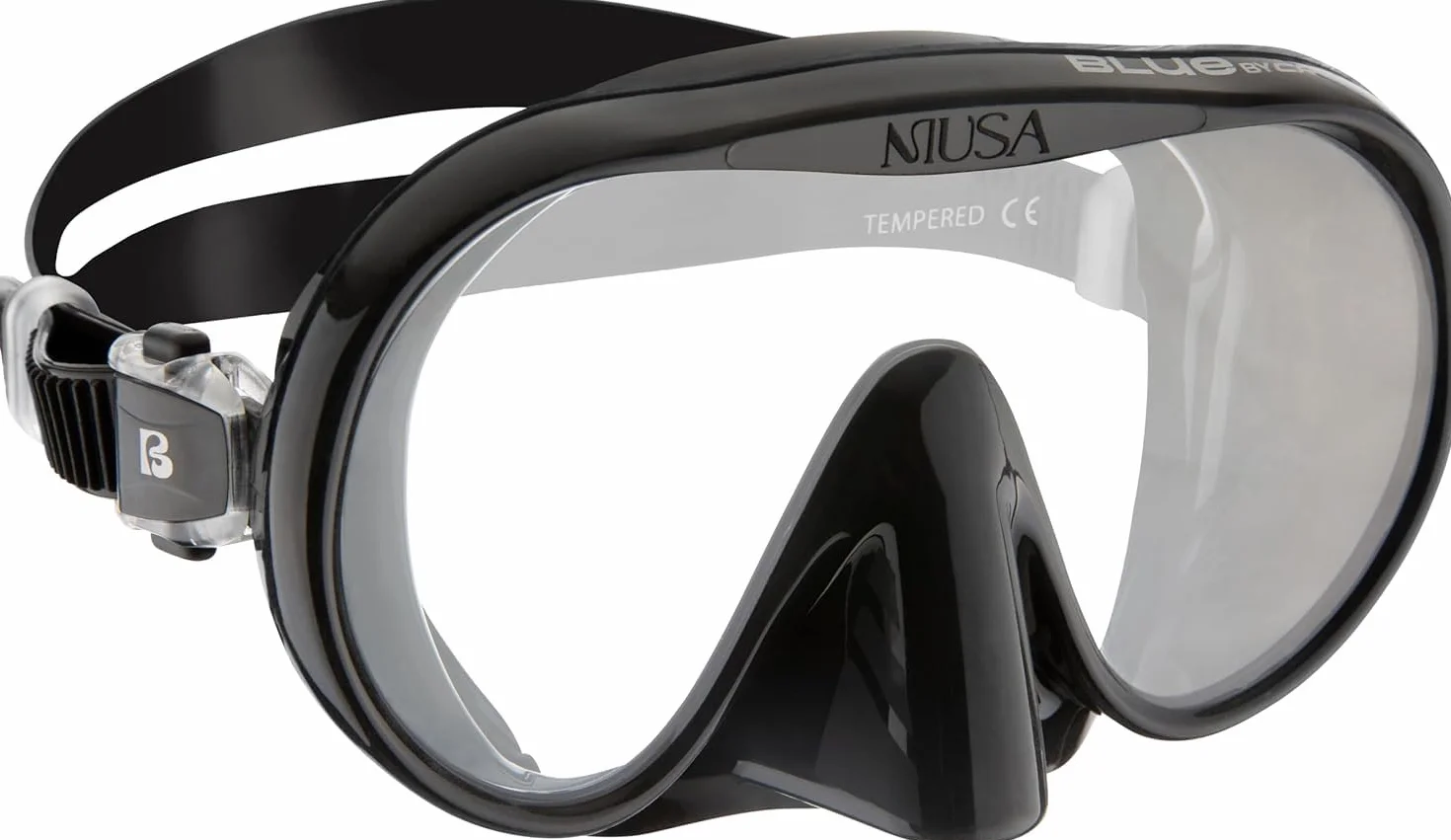 CRESSI Musa & Scilla Black- Mask & Snorkel Kits, Schwarz, Einheitsgröße, Erwachsene