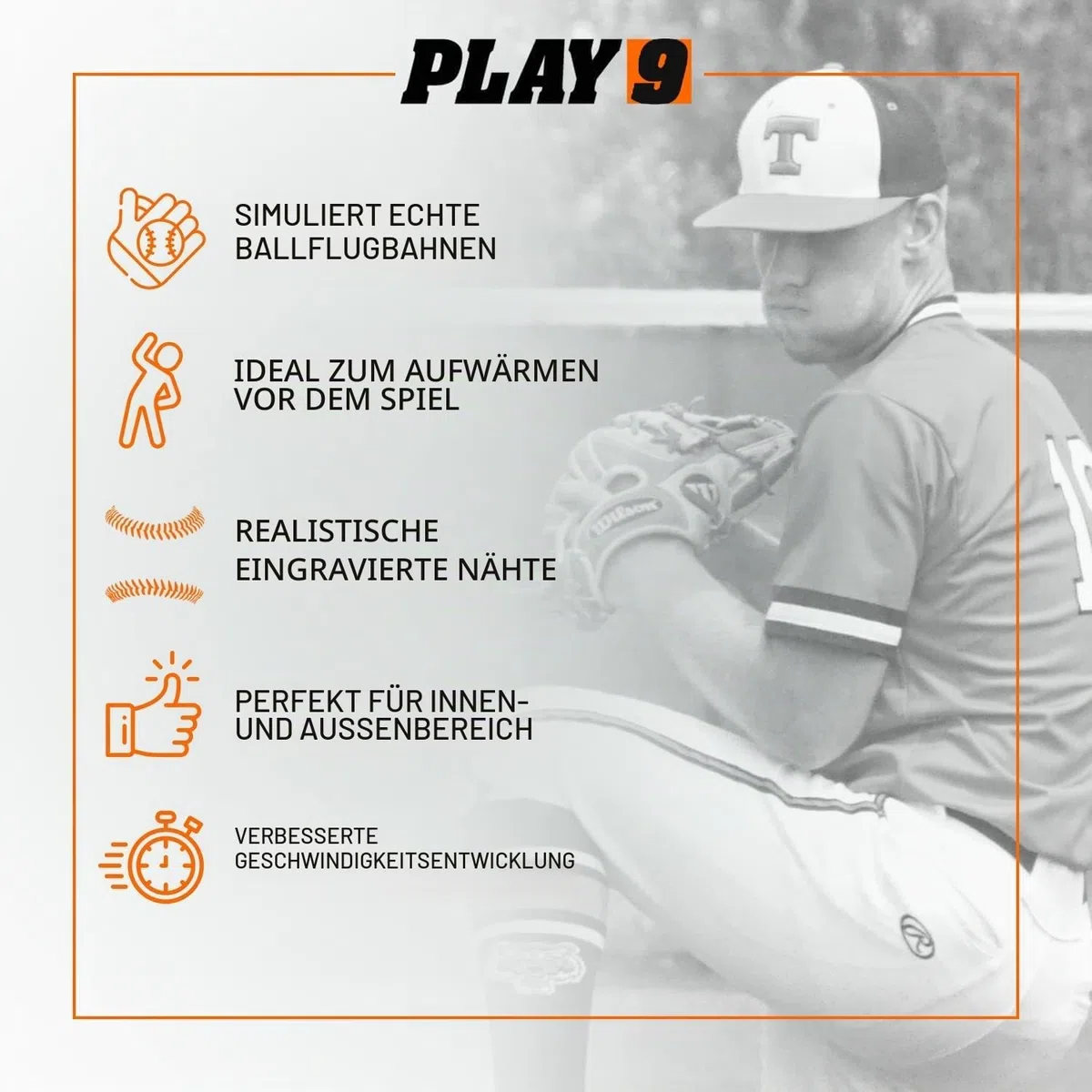 Shop Play 9 | Plyoball Weighted Ball Baseball Set (with Seams) for Pitching and Velocity Training