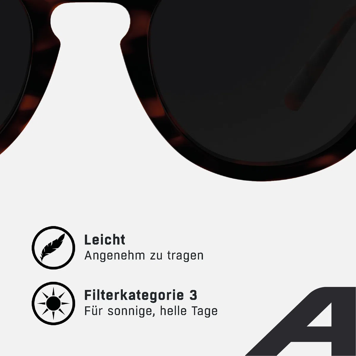 ALPINA Sneek II, stylische Sonnenbrille für Erwachsene, 100% UV-A, B, C-Schutz