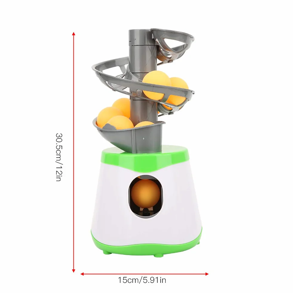 Ball Automatic Launcher, tragbar und langlebig, Tischtennistrainer mit ABS-Material und automatischer Kugelablage for Familienunterhaltung, Büroentspannung, Outdooraktivitäten
