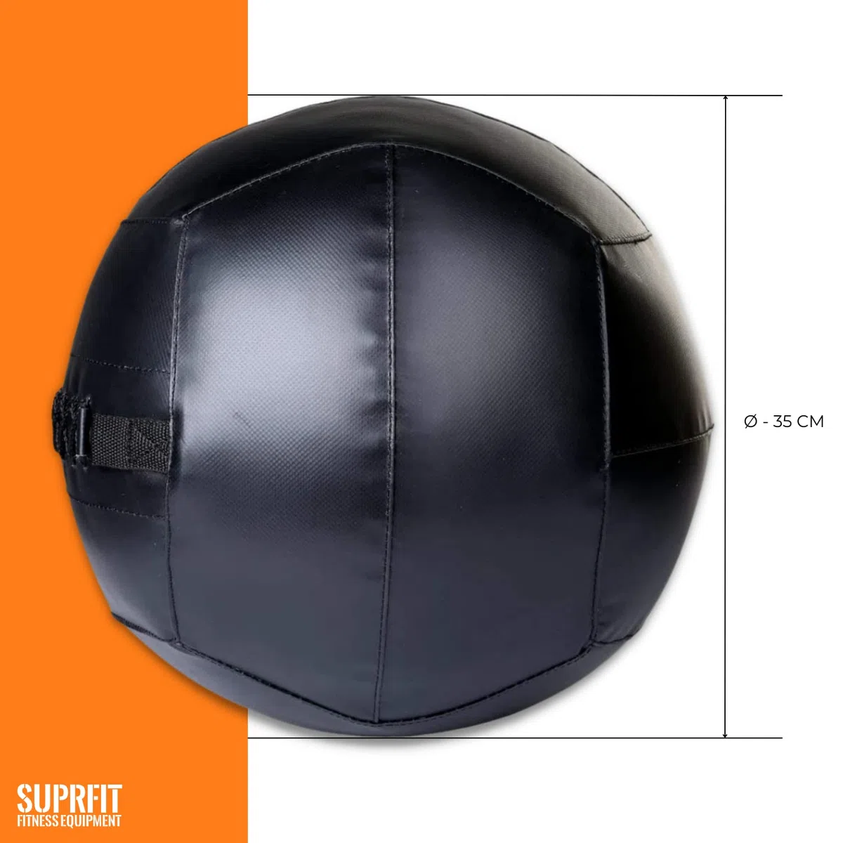 SUPRFIT – Medizinball für Cross- & Functional Training – Wall Ball mit weichem Polster & griffiger PVC-Oberfläche – Gewichtsball zum Training von Explosivkraft, Kondition & Koordination