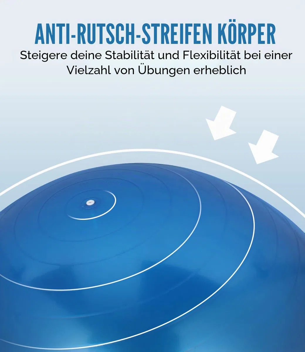 TOMSHOO Anti-Burst Yoga Ball verdickt Stabilität Balance Ball Pilates Barre körperliche Fitness Gymnastikball 45CM / 55CM / 65CM / 75CM Geschenk Luftpumpe