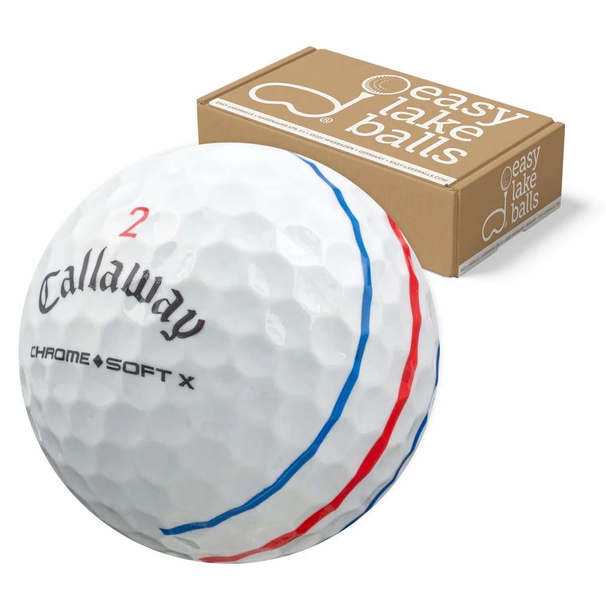 50 Chrome Soft X Triple Track LAKEBALLS/GOLFBÄLLE QUALITÄT AAA/AA