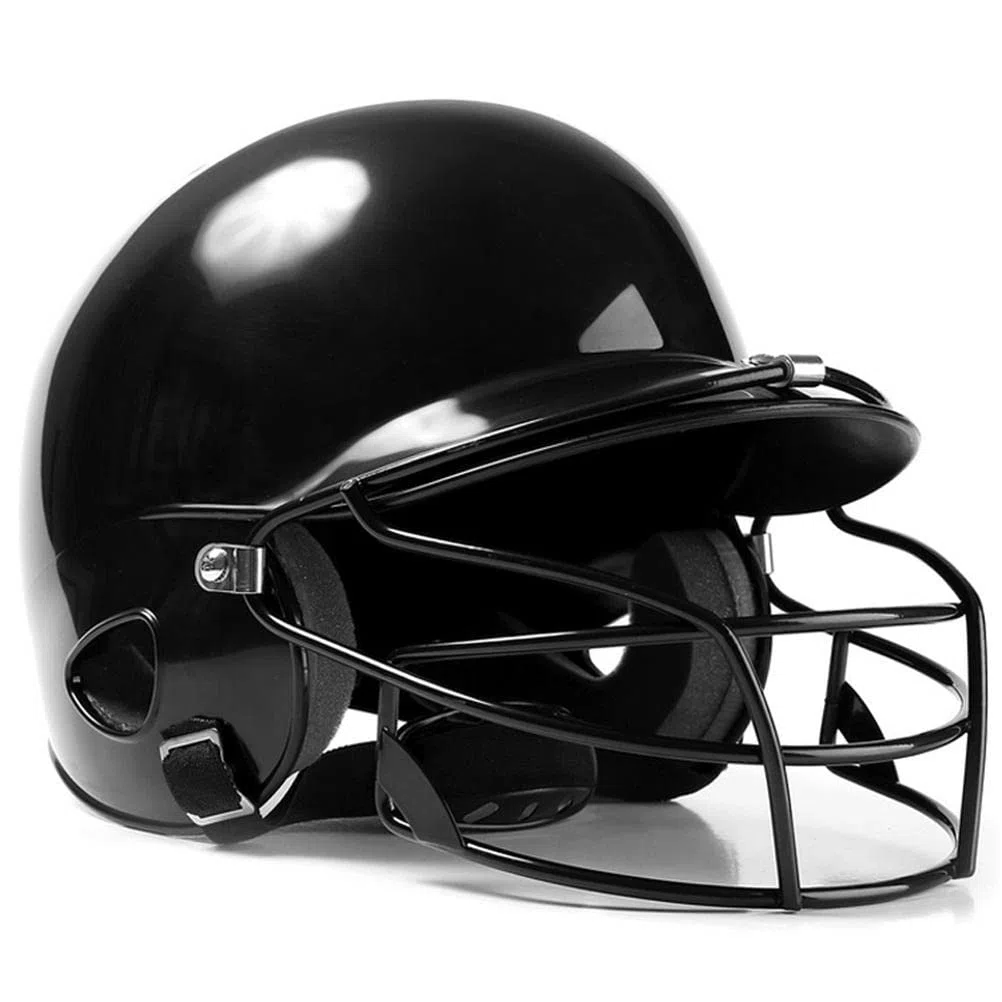 Baseball-Softball-Schlaghelm mit Gesichtsabdeckung, Dual-Density-Schlagabsorptionsschaum, Hochschlagfester ABS-Schalenhelm für Jugendliche und Erwachsene