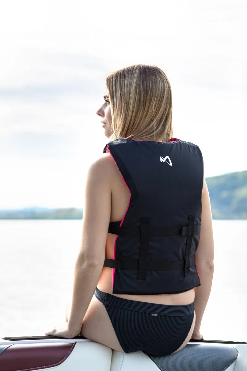 MESLE Schwimmweste Damen Sportswoman, Universal 50N Schwimmhilfe für Frauen & Mädchen, Auftriebsweste für SUP, Kajak, Wakeboard, Wasserski, Prallschutzweste, Paddelweste für Boot
