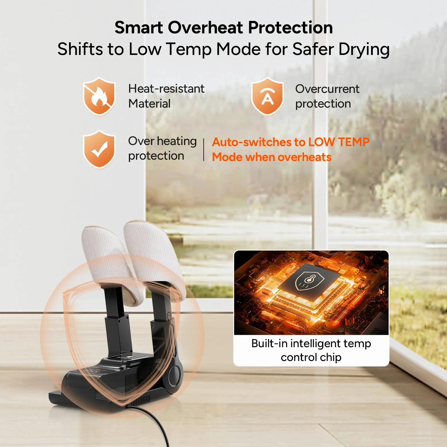 DR.PREPARE Schuhtrockner Elektrisch Fußwärmer Schuhheizung Schuhwärmer Schuhe Stiefeltrockner Handschuhtrockner Trocken mit Wärmegebläse Schnelltrocknung für Schuhe Hüte Skischuhe