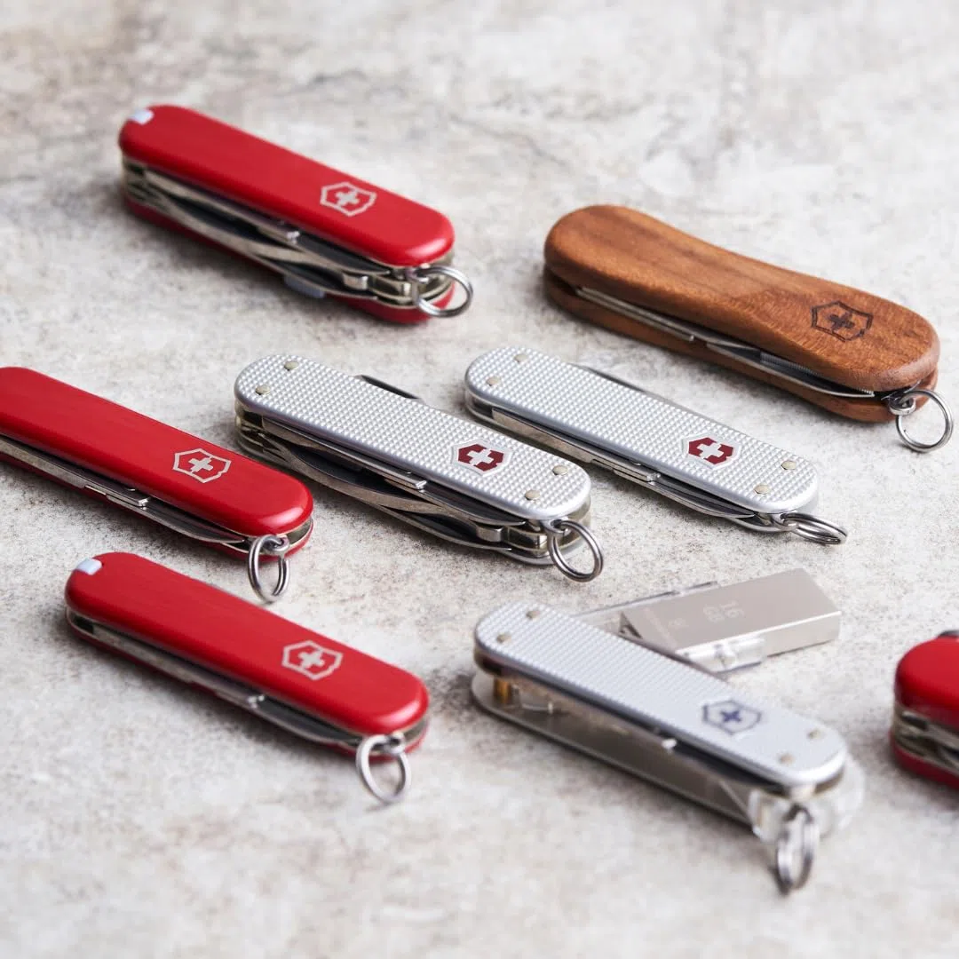 Victorinox Schweizer Taschenmesser Mini Champ Alox, Klein, 15 Funktionen, Swiss Made, Multitool mit Brieföffner, Kapselheber, Drahtabisolierer, Silber