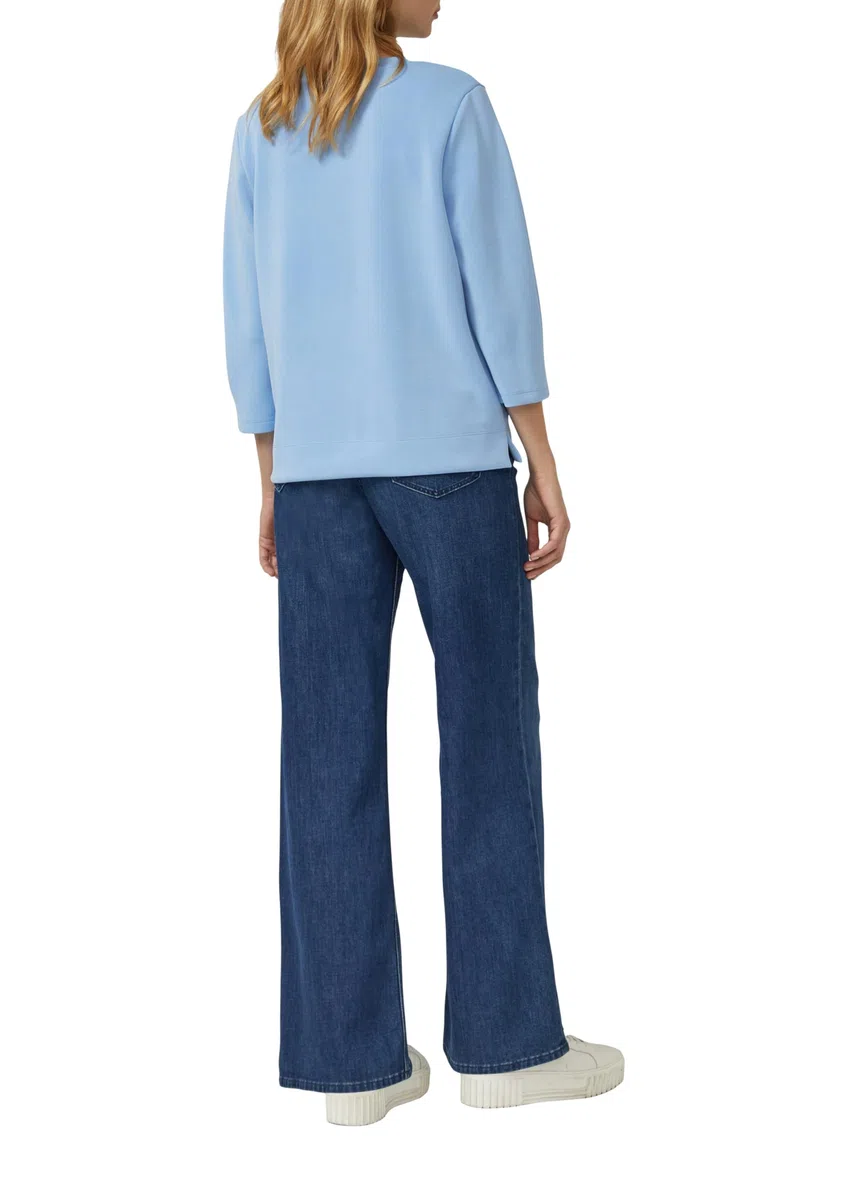 s.Oliver Sweatshirt aus Scuba mit 3/4-Arm