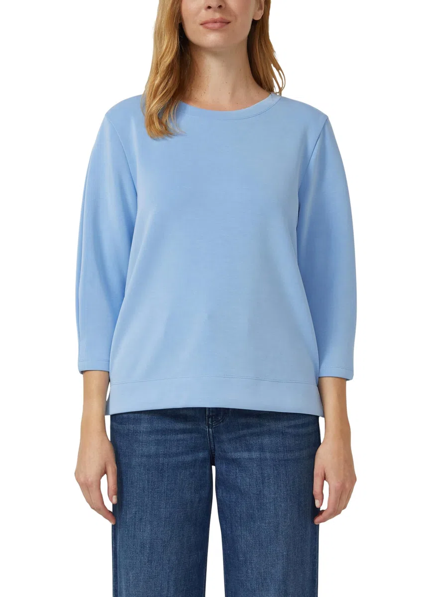 s.Oliver Sweatshirt aus Scuba mit 3/4-Arm