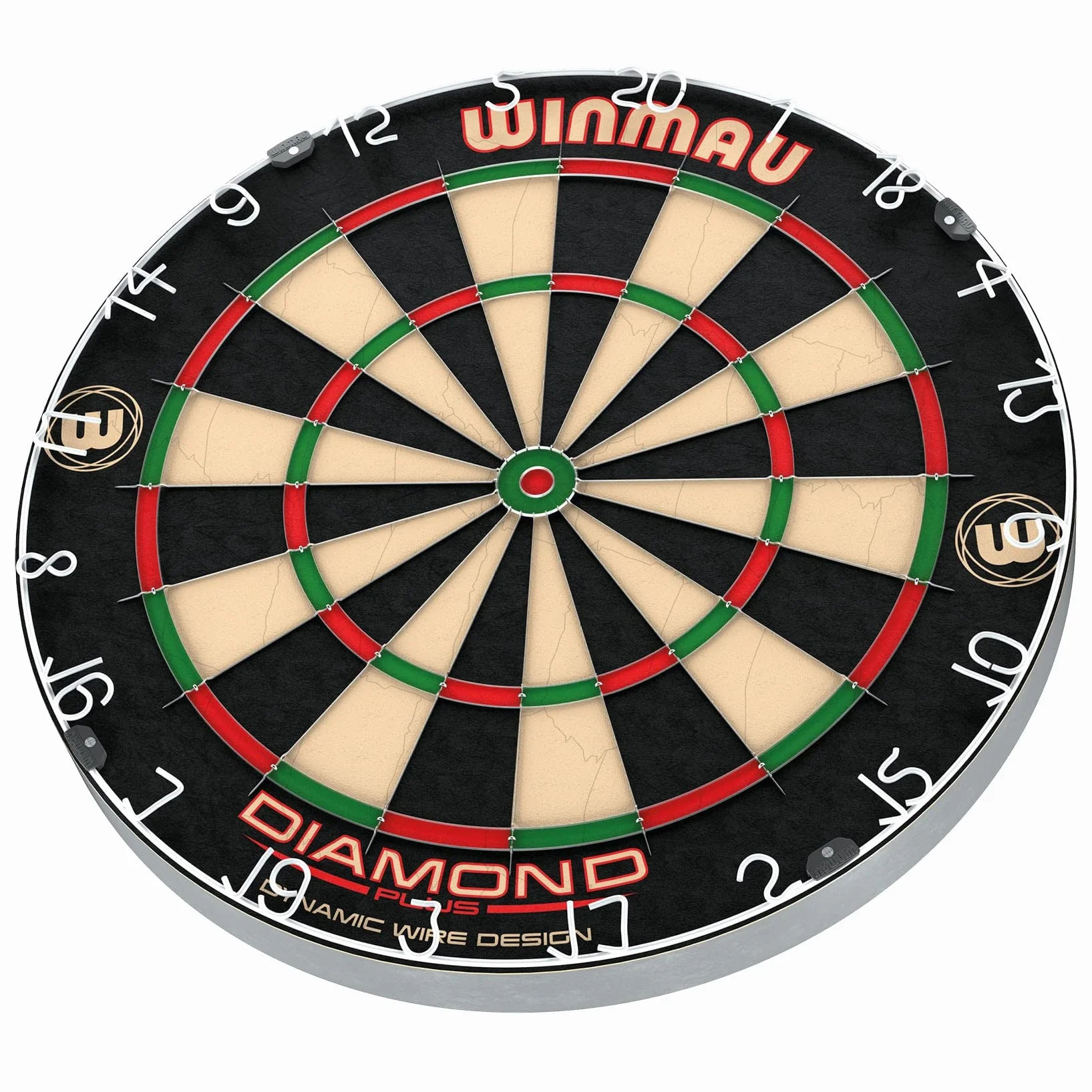 Winmau Diamond Plus Dartscheibe – PDC Turnier Steeldartscheibe, Ultra-Dünnes Drahtsystem, Hochdichte Sisal | Erhältlich als Dartboard, Surround-Set oder Dartschrank-Set mit Steeldarts