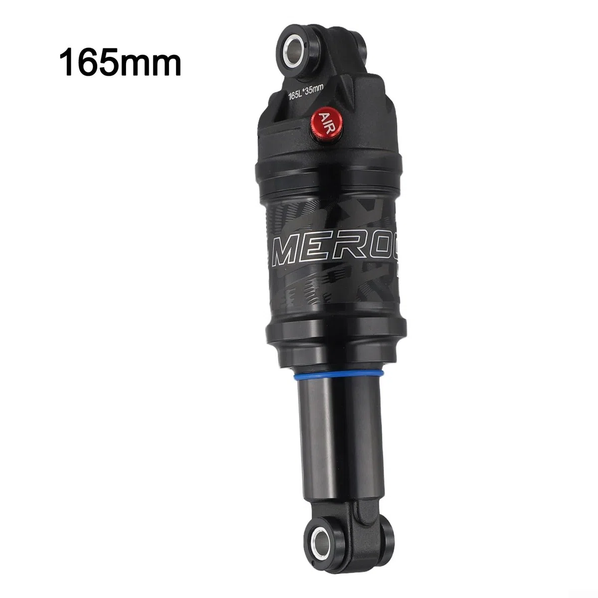 Mountainbike-Luftstoßdämpfer hinten mit Rückprall-Sperrsystem, verstellbare Aluminiumlegierungs-Luftdruckfederung, 125/150/165/190 mm für MTB-Fahrräder (165 mm x 35 mm)