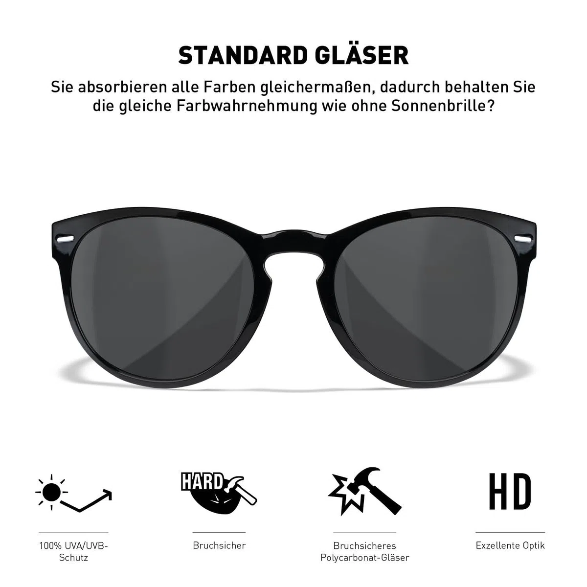 Wiley X Unisex Covert Sonnenbrille (1er Pack)