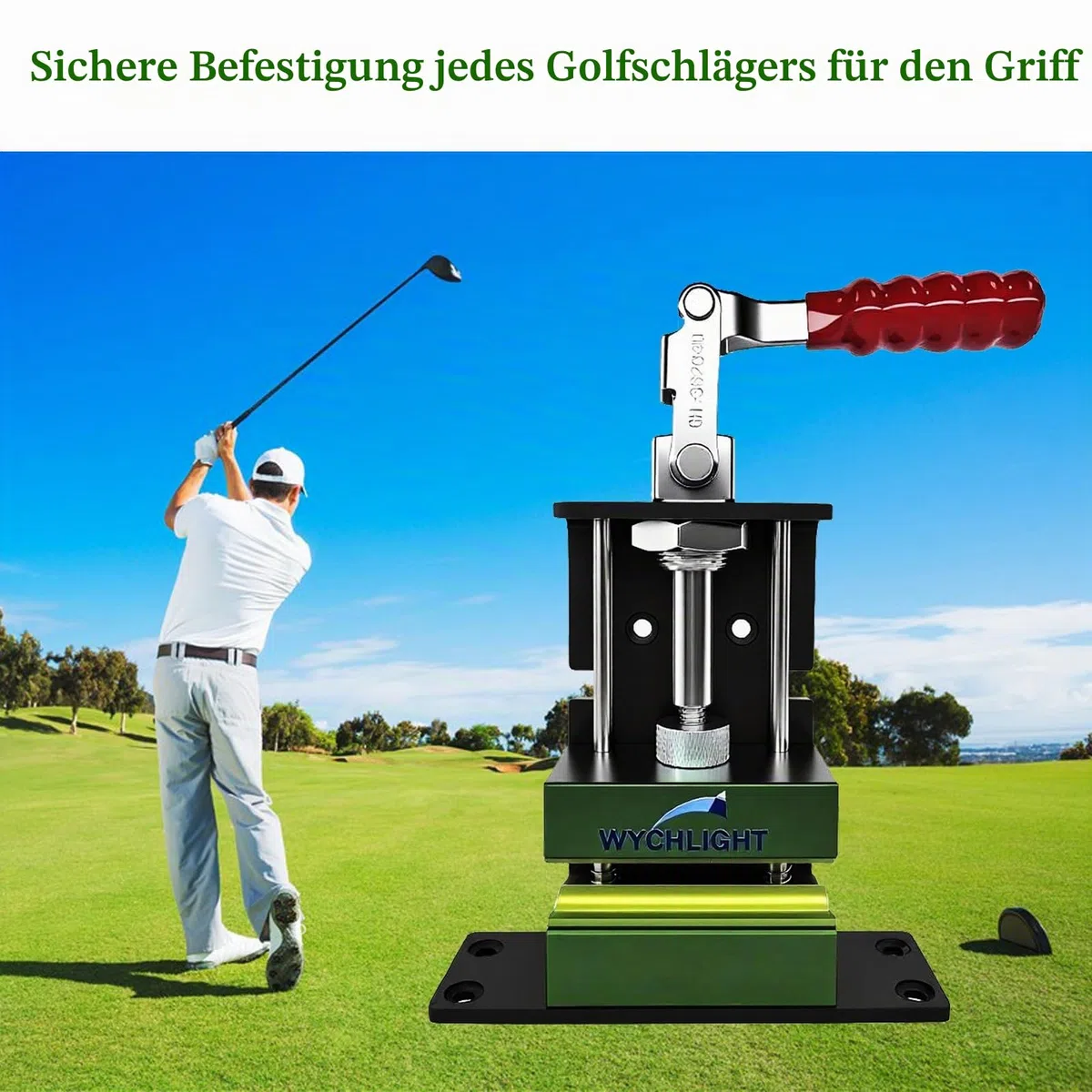 Golf club mit unbohrten und bohrbohrern ist erweitert worden, und golf betreibt einen abrisswerkzeug mit. Club 1 zieht das werkzeug mit 4 schrauben und einer schnappklinge mit 10 band