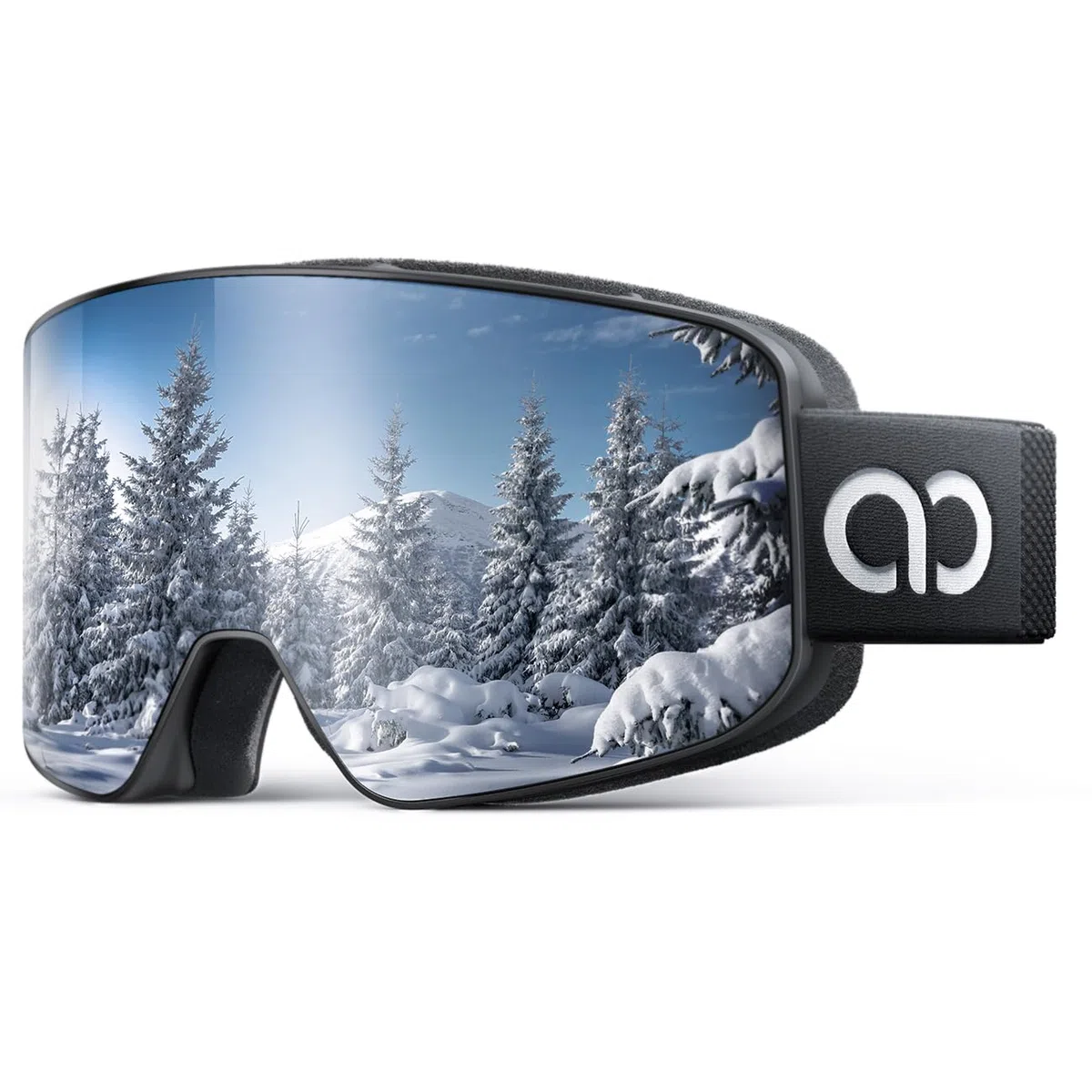 Lamicall Skibrille Damen, OTG Snowboardbrille Herren - [TOP Patentierte Anti-Fog] Verspiegelt Ski Brille für Brillenträger, Ultra HD Snowboard Brille Schutzbrille, UV400 Schneebrille mit Blendenschutz
