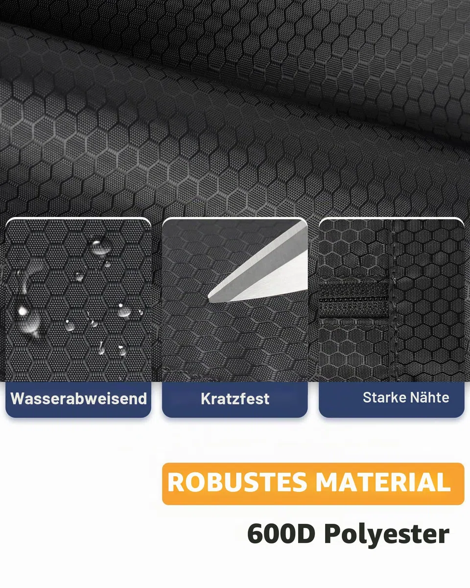 PEKREWS Billard Queue Tasche, Pool Cue Bag 4×5 für 4 Unterteile und 5 Schäfte mit Reißverschlusstasche, Schultergurt und Tragegriff, Weiche Tragetasche für 1/2 Billard Stick für Damen und Herren