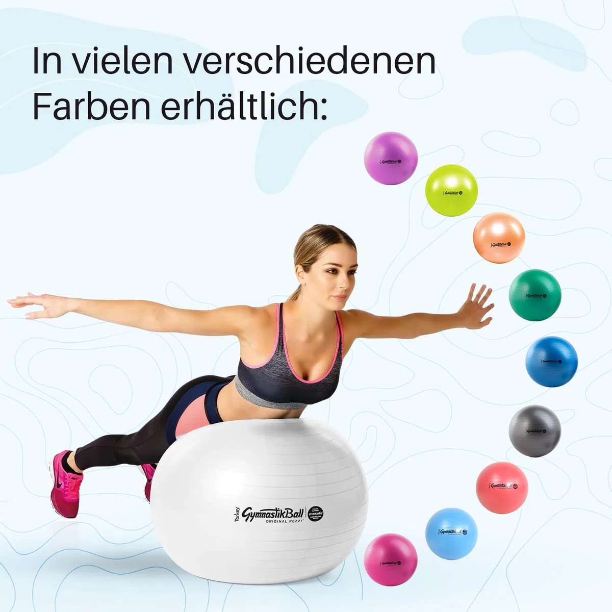 PEZZI Original Pezziball MAXAFE mit Ballschale Sitzball