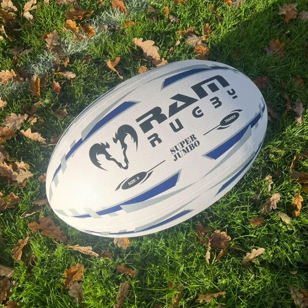 Ram Rugby Ball – Super Jumbo Rugbyball – Größe 8 – 66 cm – ideal als Preis, Ausstellungsstück und als Werbung.