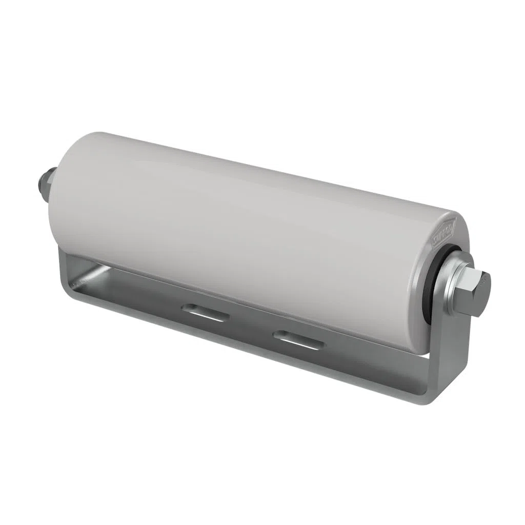 SUPROD Polyurethan Seitenrolle mit Halter Sliprolle Bootstrailer Sliphilfe verzinkt