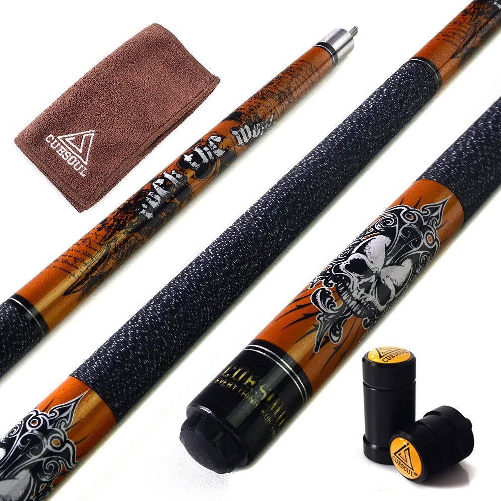 CUESOUL Rockin Series 57 "21 Unzen Maple-Pool Queue Set mit Gewindeschoner/Wellenschutz und Cue Handtuch