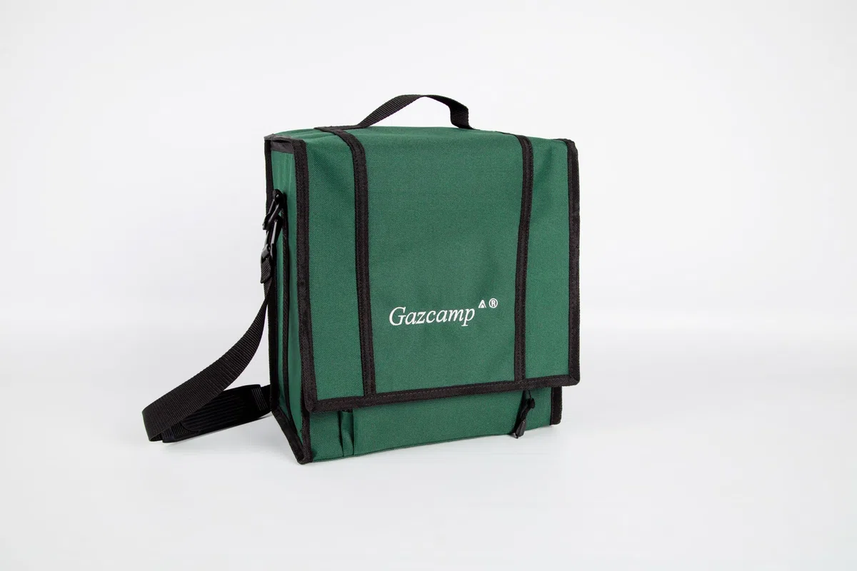 Gazcamp Heatbox 2000 grün 50 mbar Set *Tasche grün/Regler * Zeltheizung Campingheizung Anglerheizung Jadgheizung