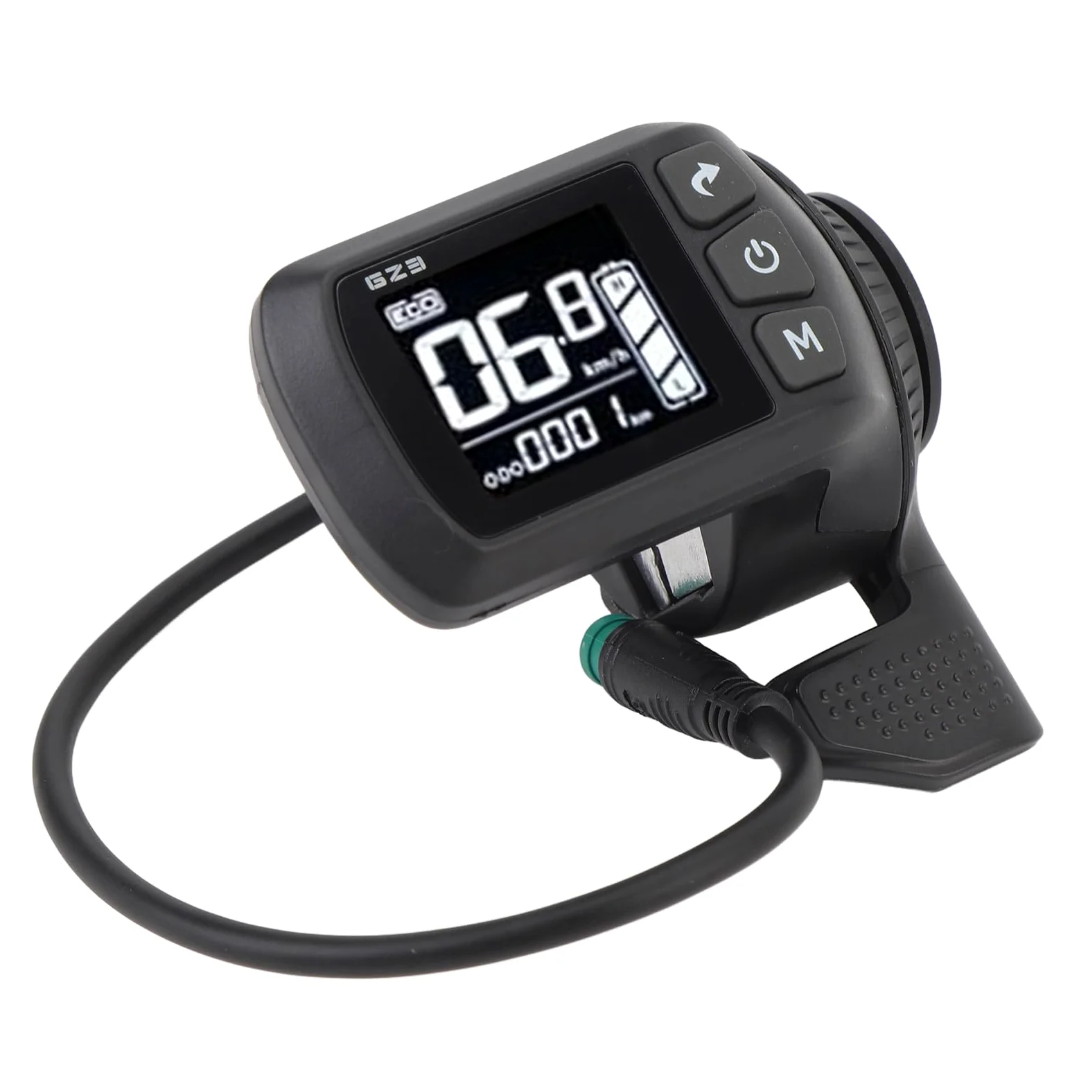 LCD-Display für Elektrofahrräder, Wasserdichter ABS-Hintergrundbeleuchtungsbildschirm mit 5-poligem Anschluss, für 24 V, 36 V, 48 V, 60 V, Elektrofahrräder, Roller