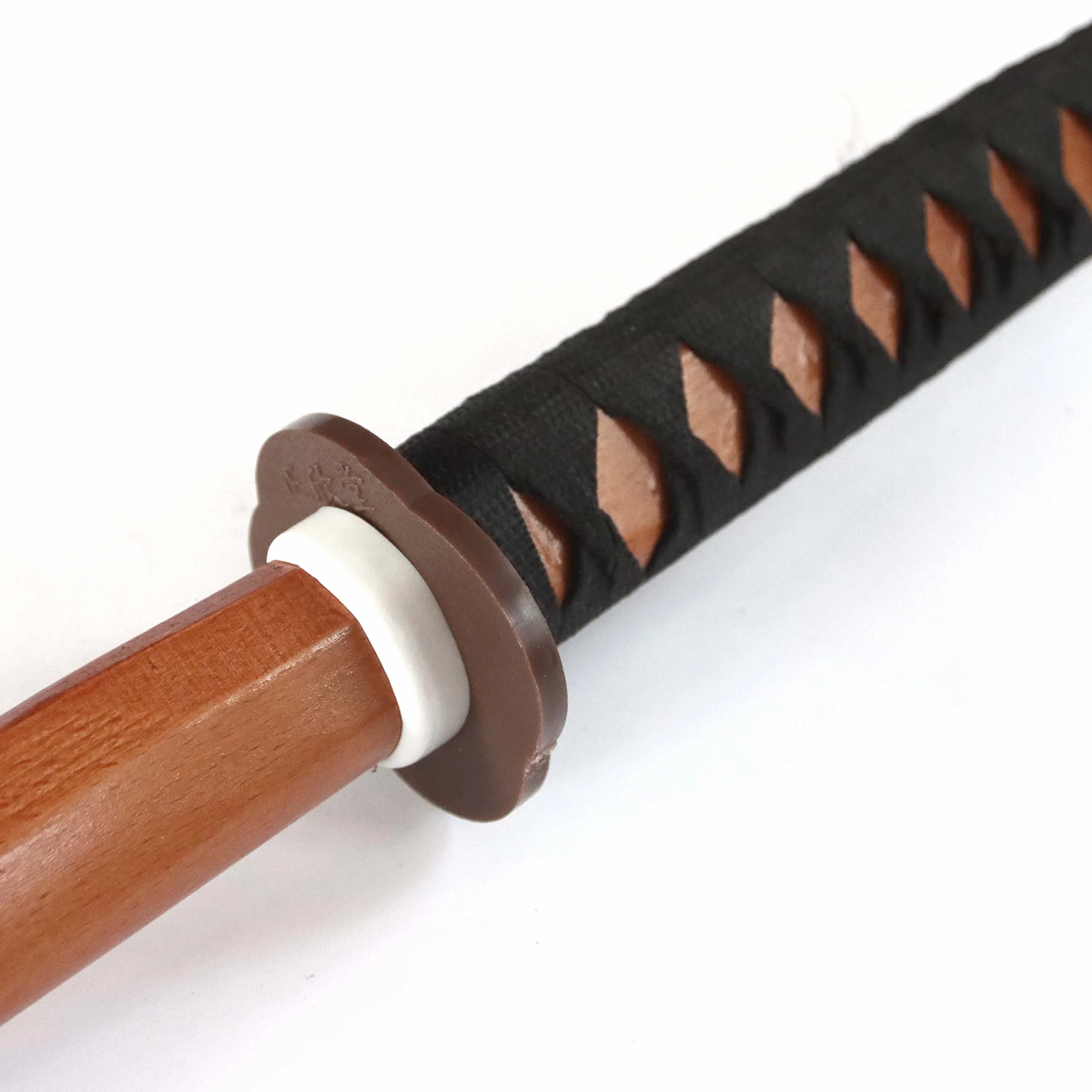 DEPICE Set Bokken Buche Seilgriff inkl. Saya, ca. 101 cm, Gewicht 600 g, echte Buche, passende Saya, inklusive Schnürung, Iaido Aikido