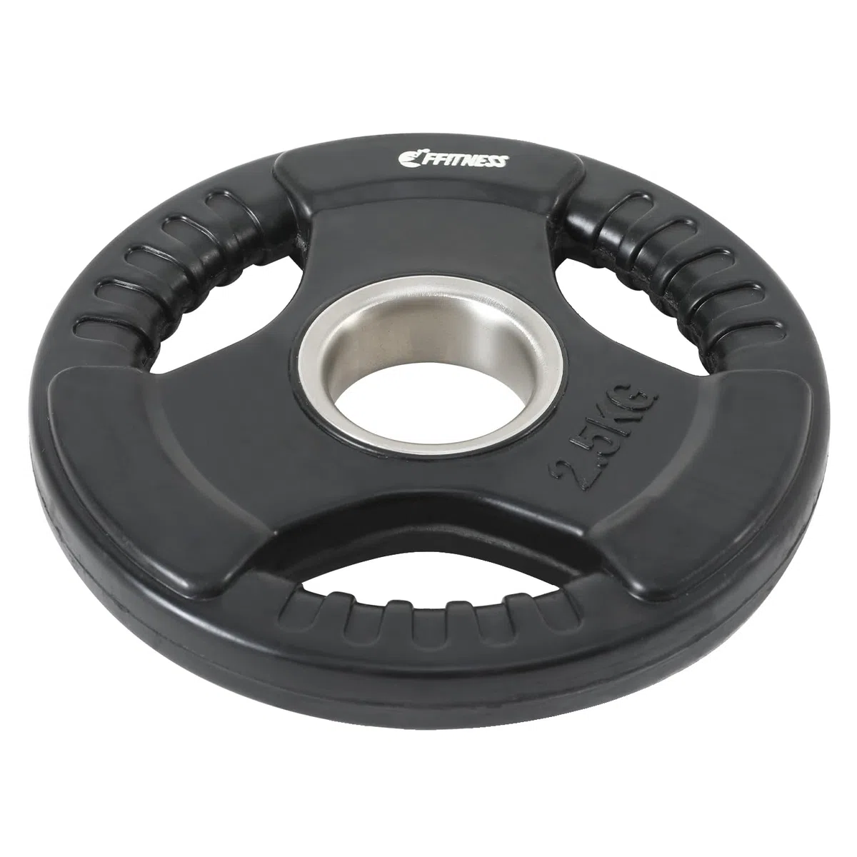 Gummierte Gewichtsscheiben aus Gusseisen, Gym-Scheiben, olympische Langhantel, Loch 50 mm, Tri-Grip-Platte von 2,5 bis 20 kg (5, 1 Scheibe)
