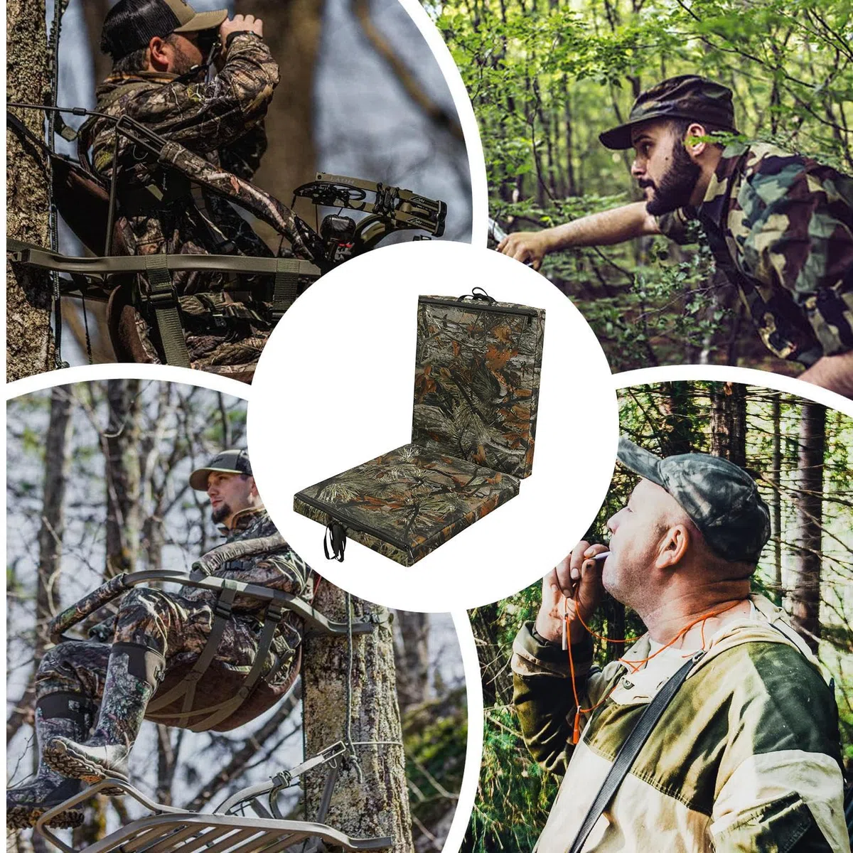 Jagdbaumsitz, bequemer Baumsitz, Treestand Sitzkissen Faltbarer Jagdsitz Baumständer Pad 2 Personen Jagdsitz Outdoor Jagdsitz Leiter Stand Kissen