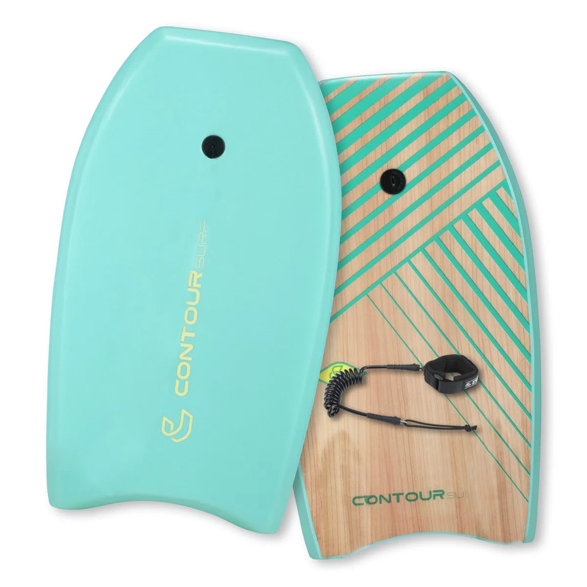 Reed Body Board Bodyboard für Strand, Kinder, Leichter EPS-Core, Doppelk, doppeltes Drehgelenk, gewickelte Handgelenkleine für alle Surfstufen, 84 cm
