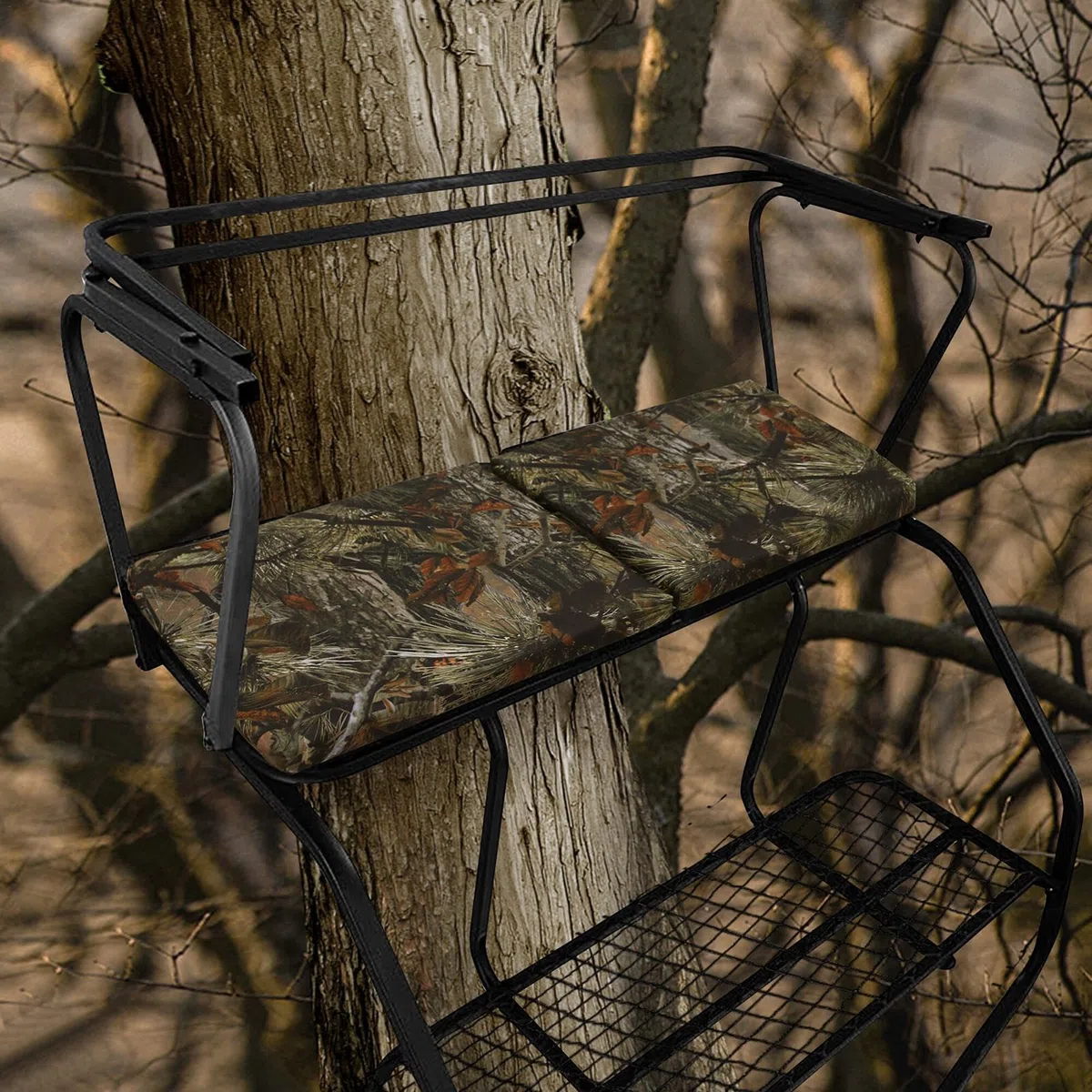Jagdbaumsitz, bequemer Baumsitz, Treestand Sitzkissen Faltbarer Jagdsitz Baumständer Pad 2 Personen Jagdsitz Outdoor Jagdsitz Leiter Stand Kissen