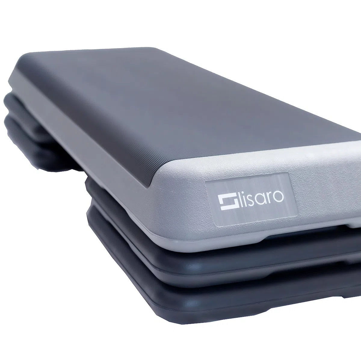 LISARO Aerobic Stepper XXL, Fitness Stepper, rutschfeste Heimfitness-Trainingsgeräte. höhenverstellbare (10/15/25 cm) Plattform, 110x42cm Stepp-Bench für Fitness, Workouts zu Hause und im Studio