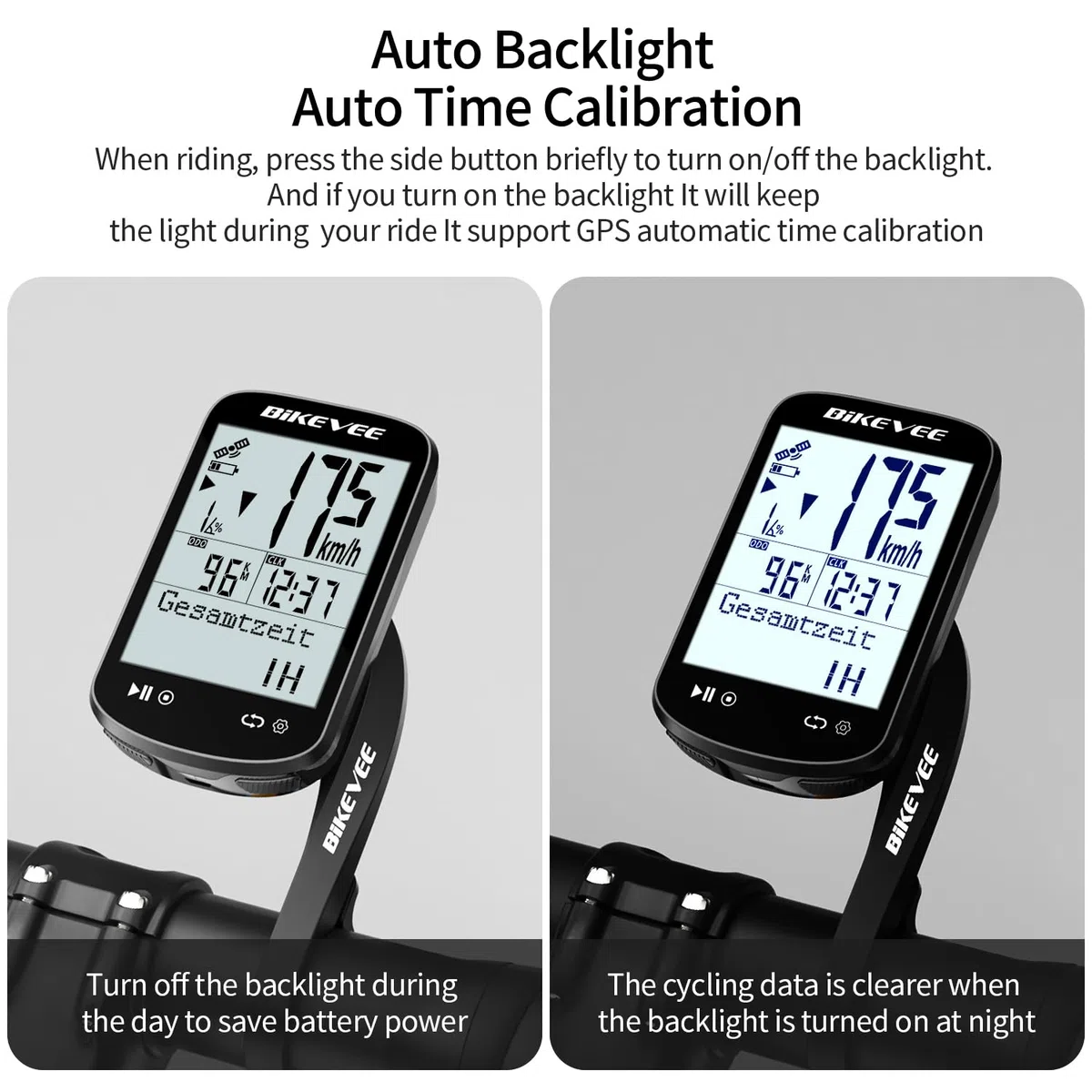 Wireless GPS Tacho Fahrradcomputer, 2in1 Trittfrequenzsensor, ANT+ & Bluetooth, IPX7 Wasserdicht, 50 Stunden Akku, für Kinder & Erwachsene – Sportelektronik für Sport & Freizeit