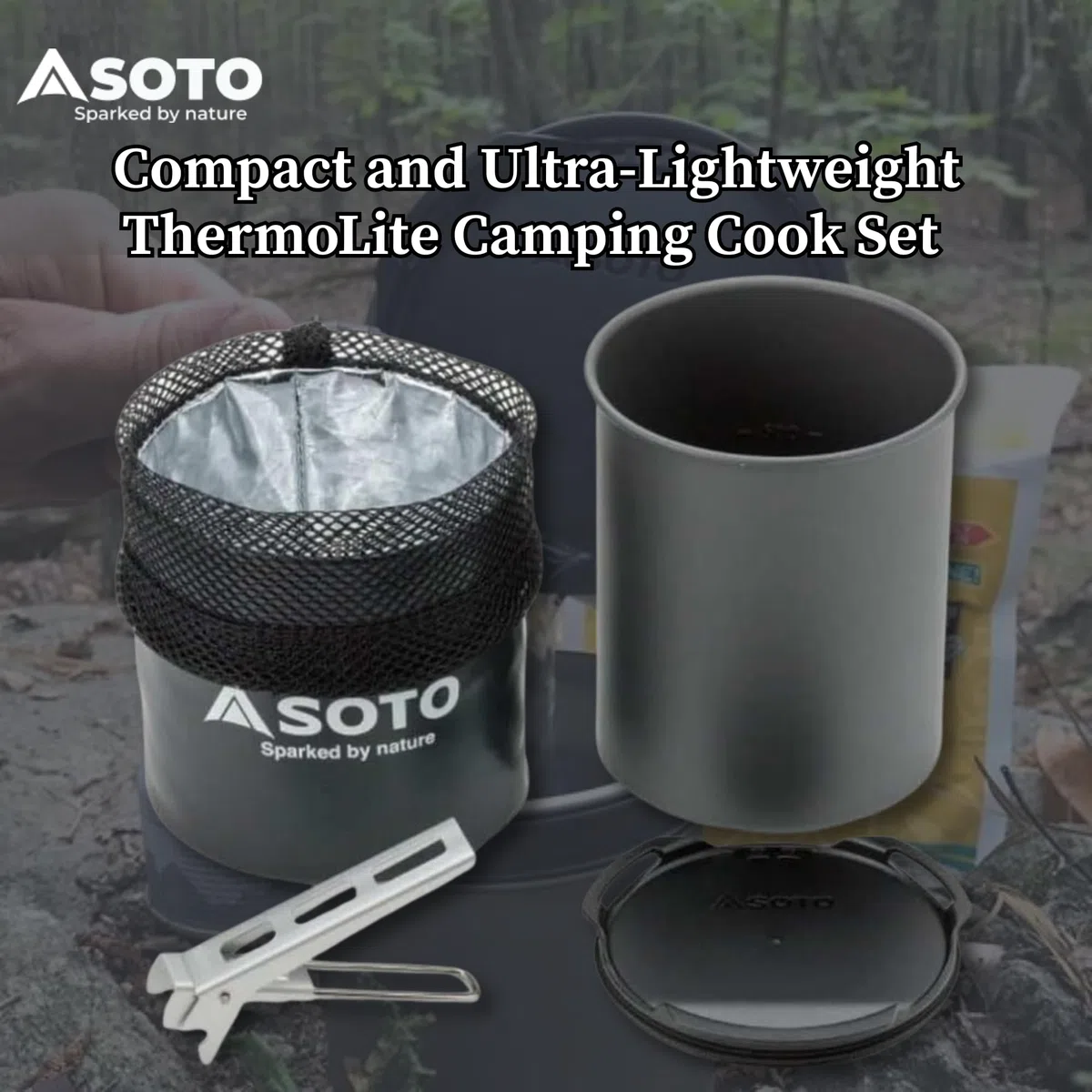 SOTO Thermolite Grau - Stabiler robuster Aluminium Topf, 750ml, Größe 750 ml - Farbe Grey