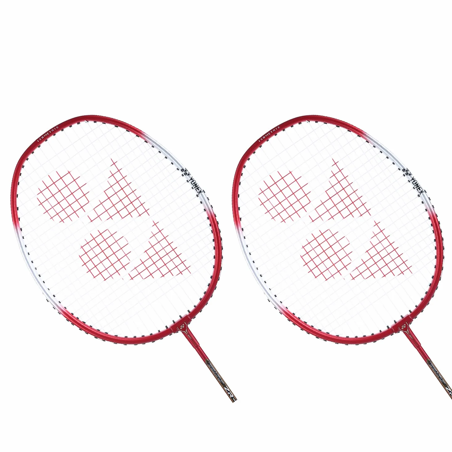 Yonex ZR 100 Leicht-Badmintonschläger aus Aluminium mit Vollabdeckung, 2er Set | Made in India