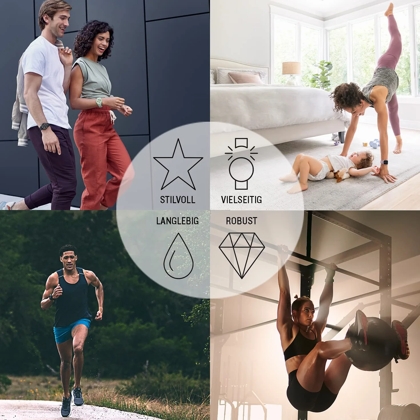 Garmin Quickfit-Armband 20mm, passend für ausgewählte Modelle der fenix-, epix-, Descent-, D2-, und Approach- Serien, Original Zubehör