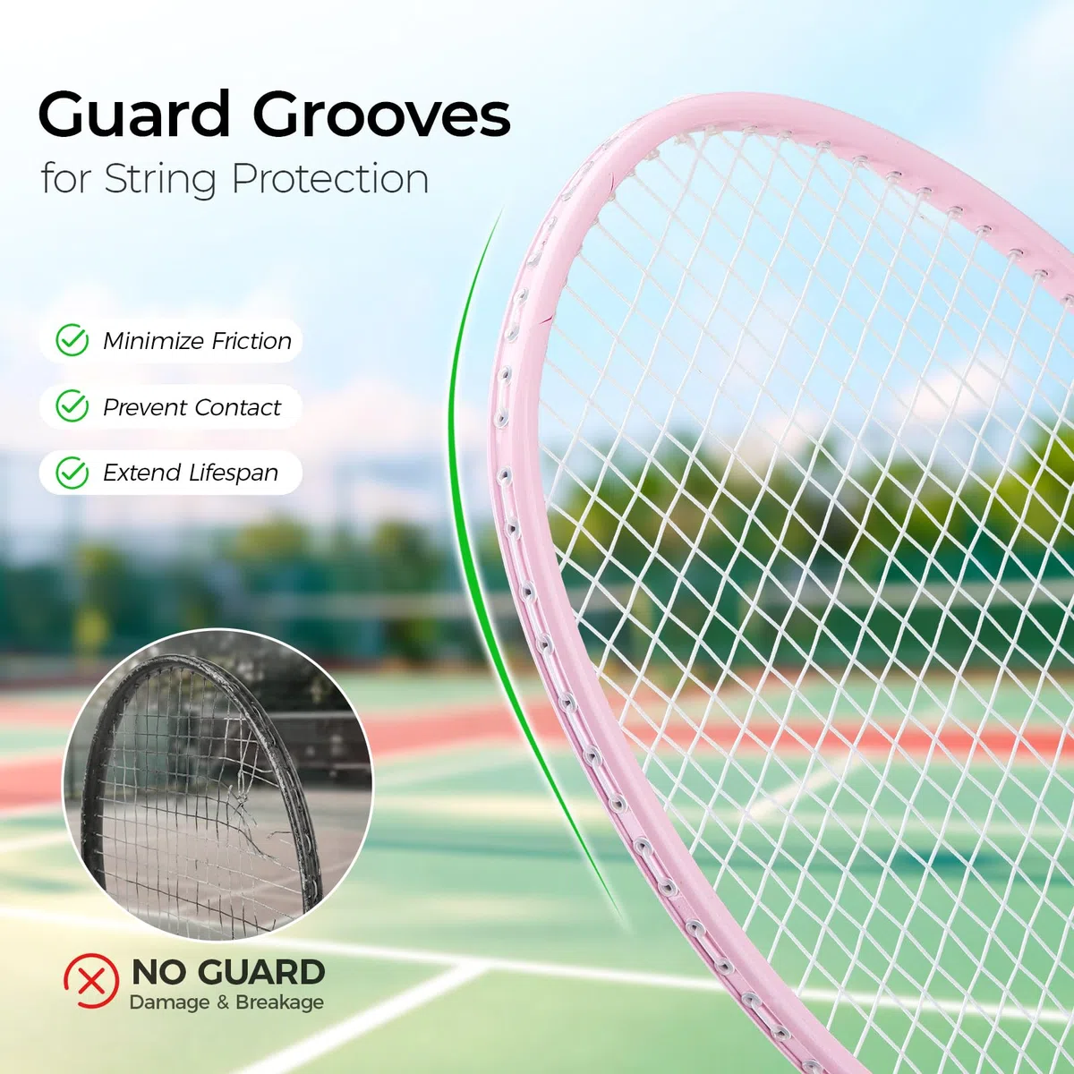 OGEENIER Badmintonschläger, Leichtgewichtiger Badminton Schläger Profi, inkl. 4 Badminton Schläger,6 Federball und 1 Badmintonschläger mit Tasche für 4 Personen