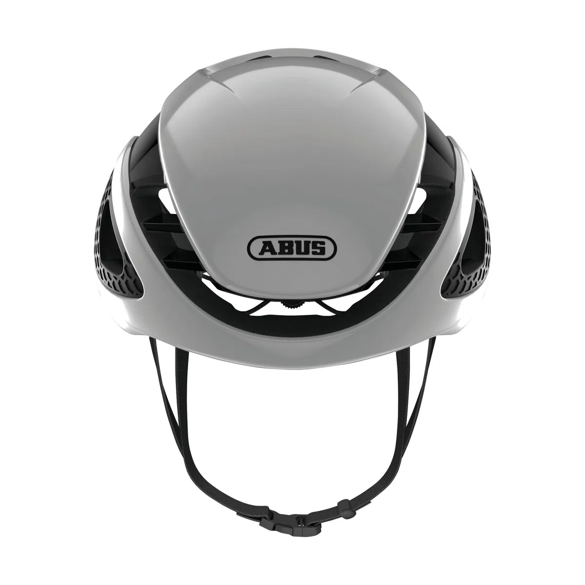 ABUS Unisex Fahrradhelm, Weiß (Polar White), L (59-62 cm) & Unisex – Erwachsene Helmtasche Helm Zubehör, Velvet Black, Universal