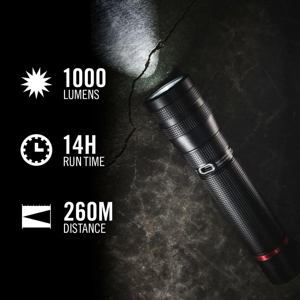 Coast 2 Stück G60R 1000 Lumen wasserdichte wiederaufladbare Taschenlampe