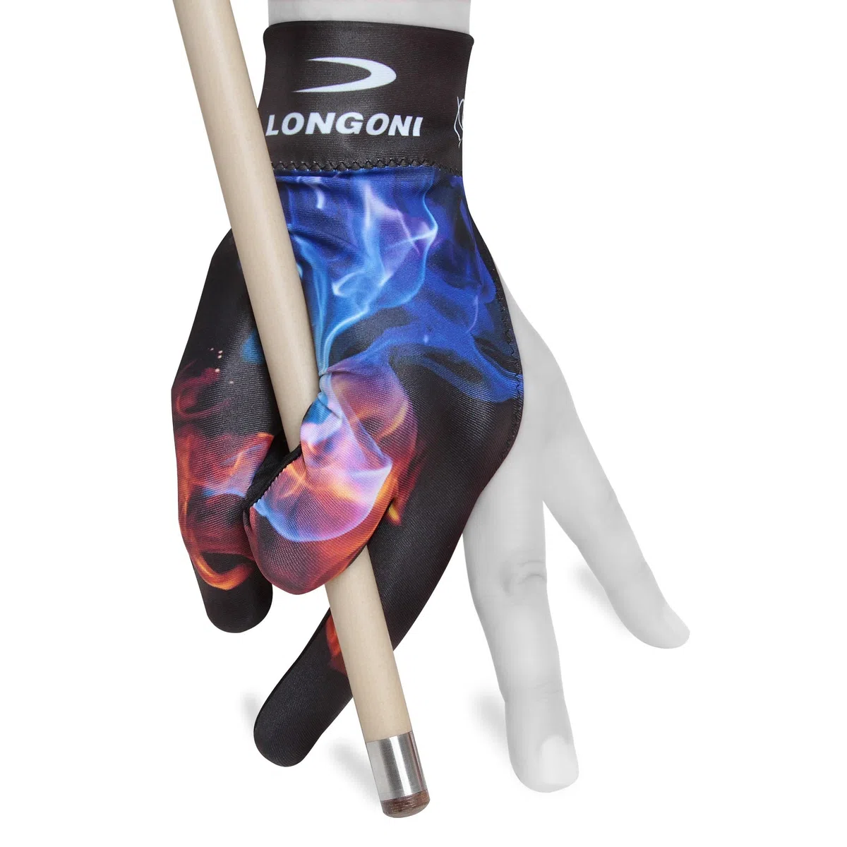 Longoni Billard-Queue-Handschuh Fancy Color Explosion Collection 2 für linke Hand