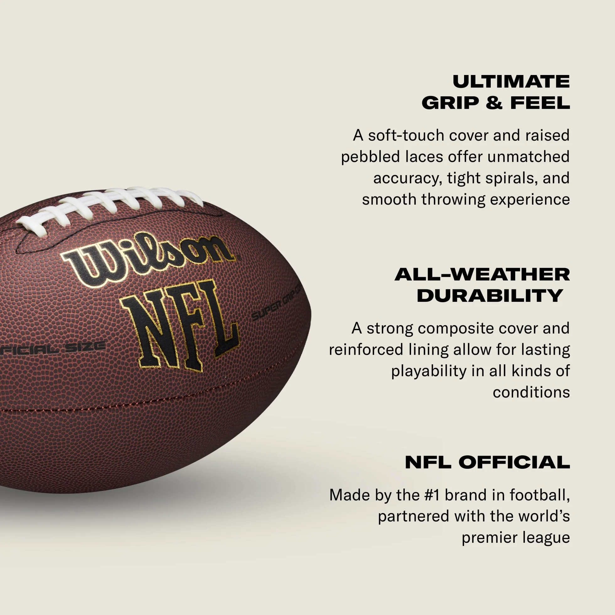 Wilson NFL Super Grip Composite Football
