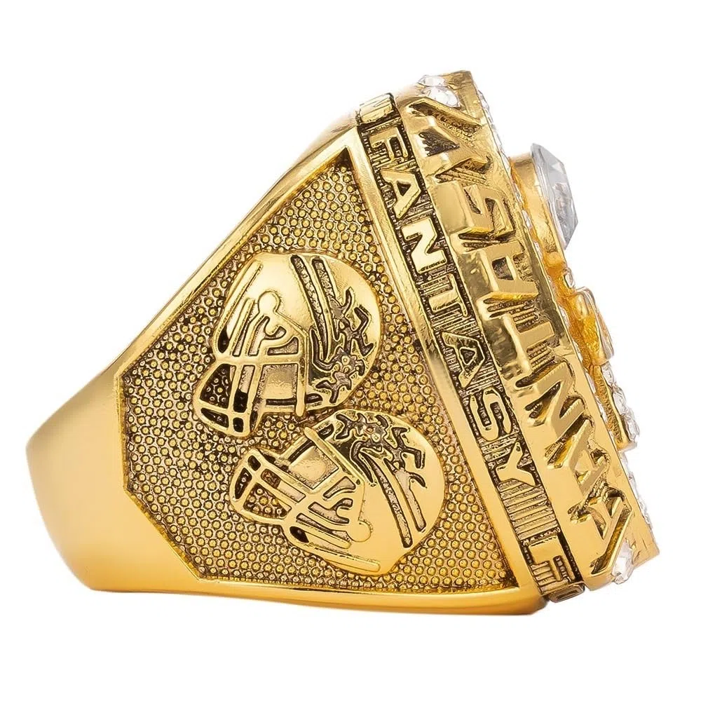 Fantasy Football Ringe 2024 Meisterschaftsringe Sammlung FFL Meisterschaftstrophäe Geschenkbox Ring Displaybox(8)
