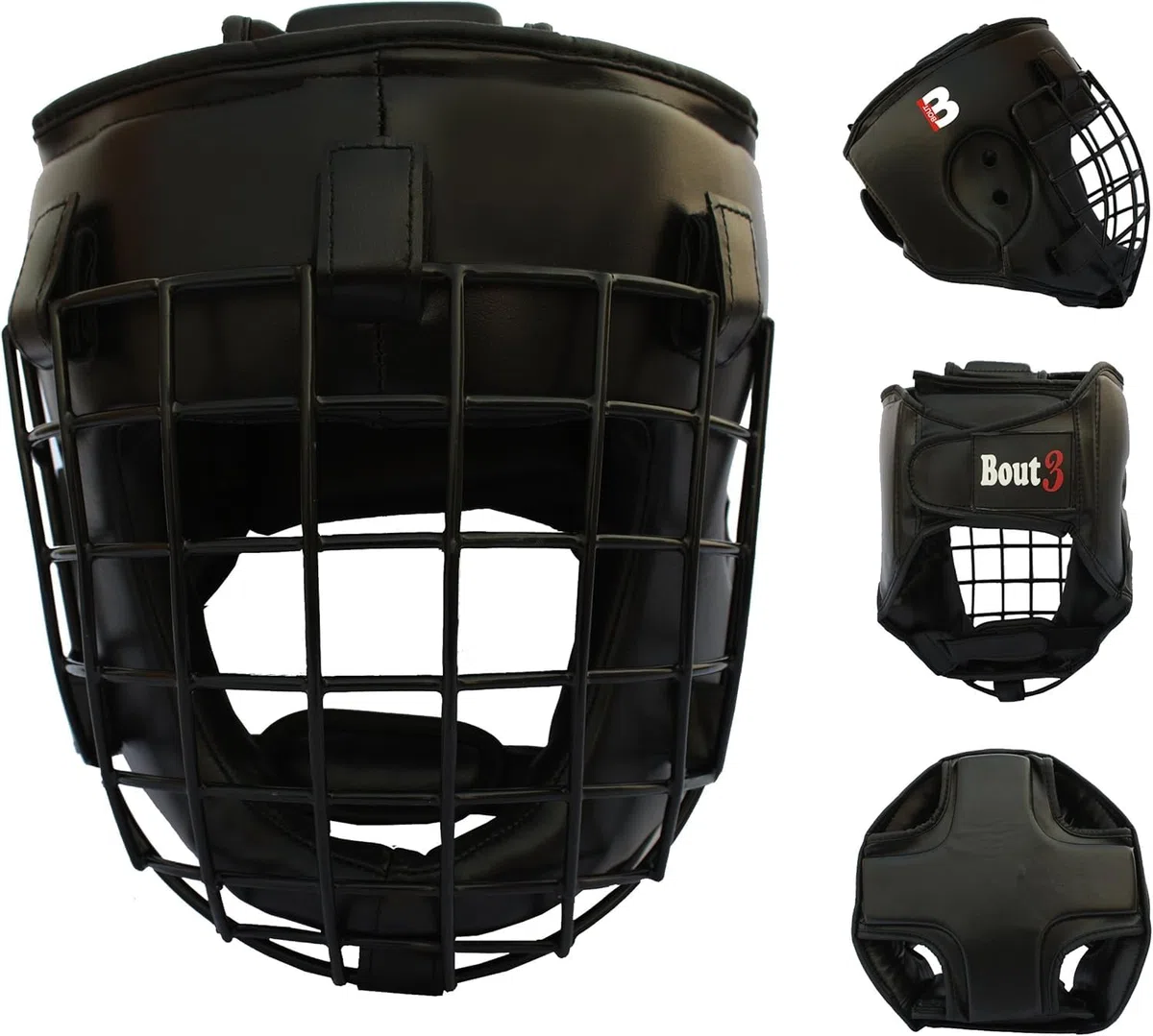 Boxen Kopfschutz Helm für Kampfsport Muay Thai Kickboxen Sparring Muay Thai Boxen Taekwondo Boxtraining Boxsack MMA Gesichtsschutz Boxhelm mit Gitter