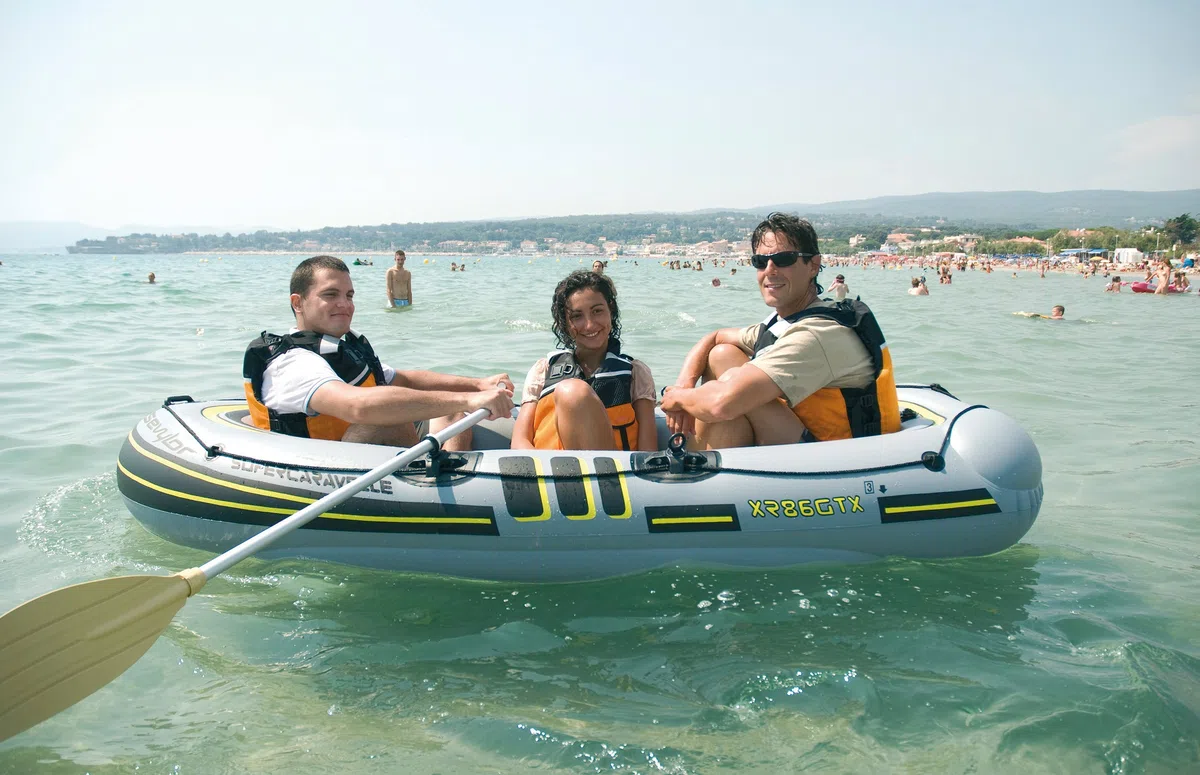Sevylor Schlauchboot Supercaravelle XR86GTX-7, aufblasbares Boot für 3 Personen, 267 x 127 cm