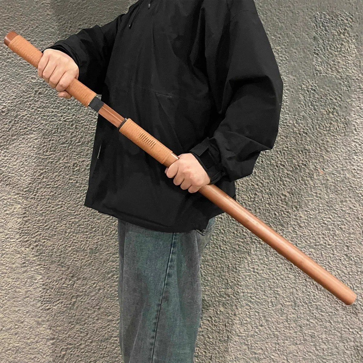 100 cm langes Katana-Trainingsschwert aus natürlichem Bambus,handgefertigtes Bokken,Samuraischwert aus Holz für Kendo-Training,Ausstellung,Cosplay,Requisiten,Geschenke (braun,beige)