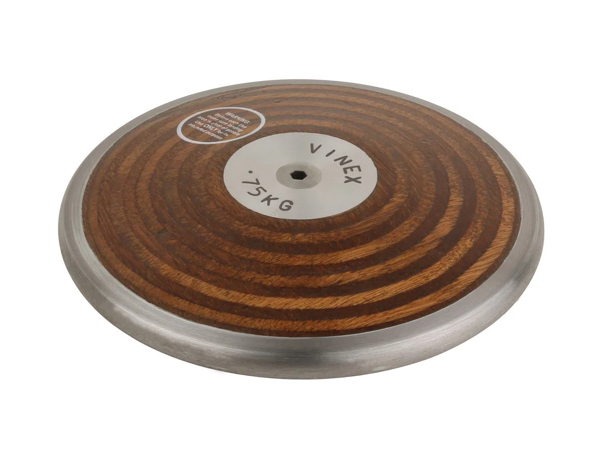 Vinex Diskuswerfen - Wurfdiskus Holz für Wettkampf und Training - 0,75 kg - 1,00 kg - 1,50 kg - 1,75 kg - 2,00 kg - laminiertes Holz